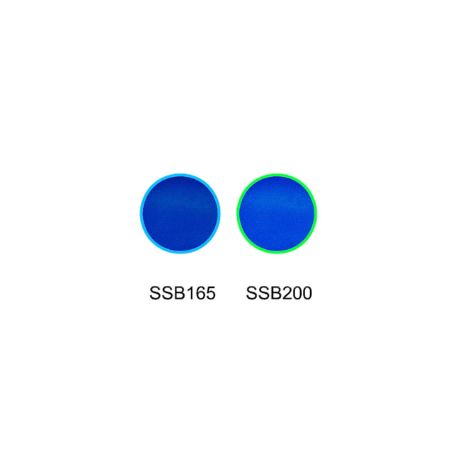 Filtre de couleur optique à absorption sélective en verre à température de couleur croissante SSB165 SSB200