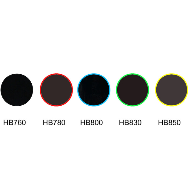 Verre à absorption visible à transmission IR, verre infrarouge HB760 HB780 HB800 HB830 HB580