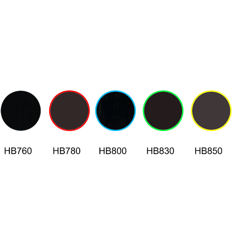 Verre à absorption visible à transmission IR, verre infrarouge HB760 HB780 HB800 HB830 HB580