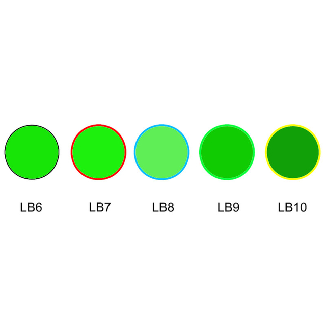 Verre optique vert à absorption sélective, verre LB6 LB7 LB8 LB9 LB10