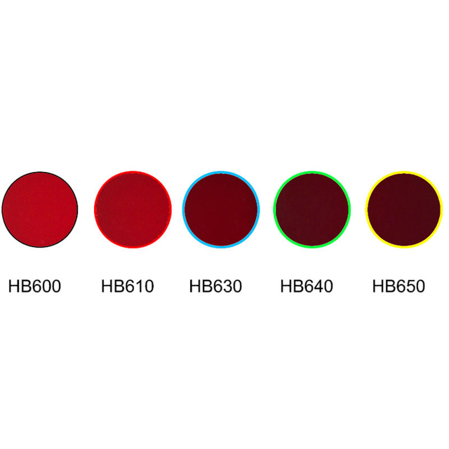 Verre rouge filtre coloré verre coupé optique HB600 HB610 HB630 HB640 HB650