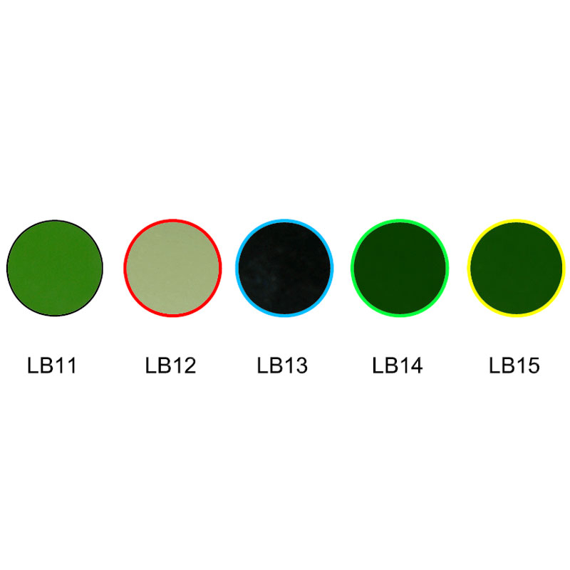 Filtre absorbant en verre de couleur verte LB11 LB12 LB13 LB14 LB15