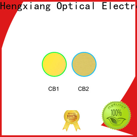 Série de filtres à lentilles colorées HENGXIANG pour système de détection UV ou IR