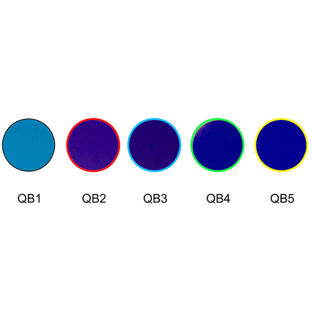 Filtres optiques colorés à absorption en verre bleu QB1 QB2 QB3 QB4 QB5