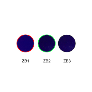 Verre filtre de couleur optique d'absorption en verre Violet ZB1 ZB2 ZB3