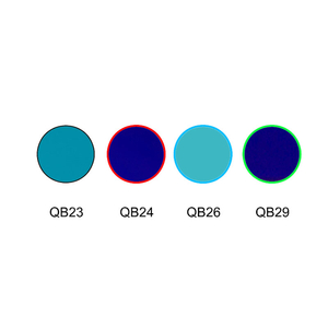 Filtres optiques d'absorption bleue en verre de couleur bleue QN23 QB24 QB26 QB29