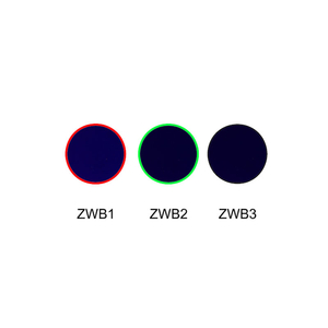 Filtre couleur en verre à absorption visible, transmission UV, ZWB1 ZWB2 ZWB3