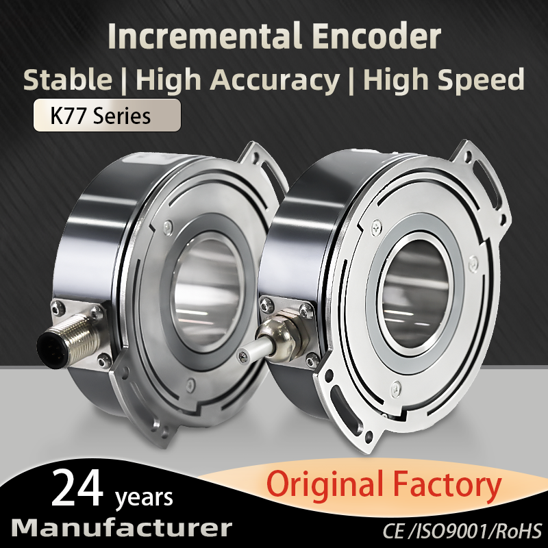 Connexion à prise radiale M12-8 broches hautement intégrée Codeur incrémental rigide IP65 K77